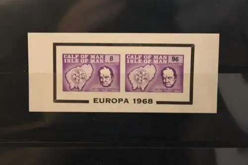 Calf of Man; Isle of Man; EUROPA 1968, Block, kleines Format, MNH; lesen