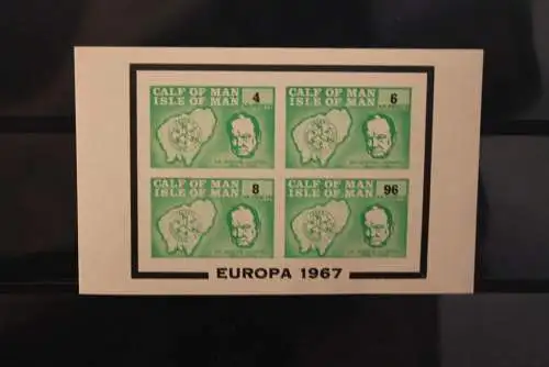 Calf of Man; Isle of Man; EUROPA 1967, Block, großes Format, MNH; lesen