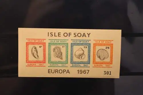 Isle of Soay; Isle of Skye; EUROPA 1967, Block, MNH; lesen