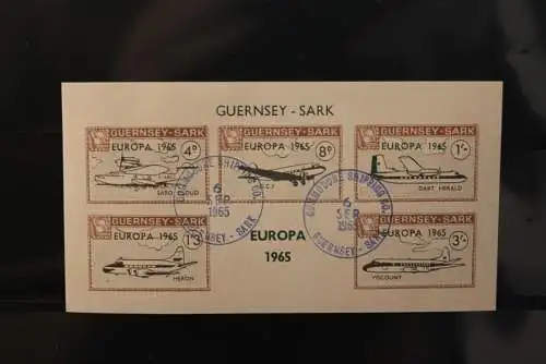 Guernsey-Sark ; EUROPA 1965, Block, gebraucht,  lesen