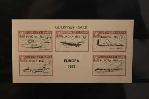 Guernsey-Sark ; EUROPA 1965, Block, MNH,  lesen