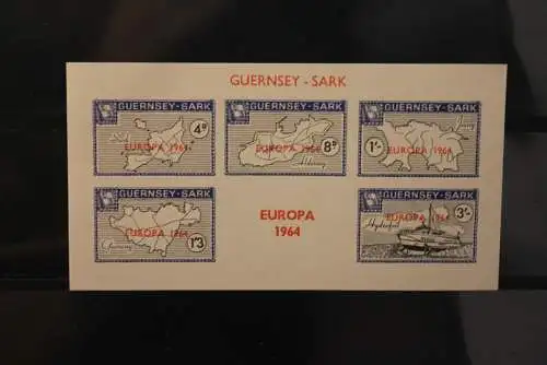 Guernsey-Sark ; EUROPA 1964, Block, MNH, lesen