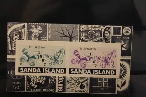 Sanda Island; EUROPA 1967, Block, großes Format, MNH; lesen