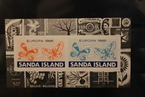 Sanda Island; EUROPA 1966, Block, großes Format, MNH; lesen