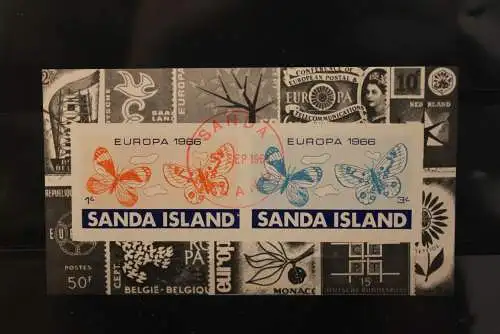 Sanda Island; EUROPA 1966, Block, großes Format, gebraucht; lesen