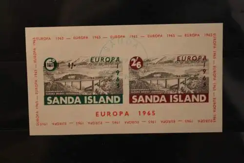 Sanda Island; EUROPA 1965, Block, weißes Papier, gebraucht; lesen