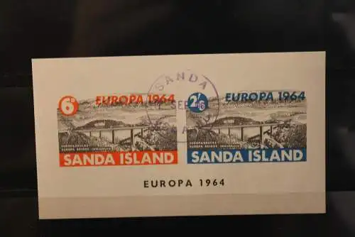 Sanda Island; EUROPA 1964, Block, weißes Papier, gebraucht; lesen