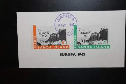 Sanda Island; EUROPA 1963, Block, weißes Papier, gebraucht; lesen