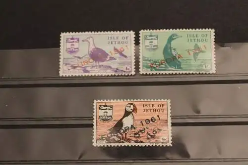 Isle of Jethou; EUROPA 1961, 3 Werte, gezähnt, MNH; lesen