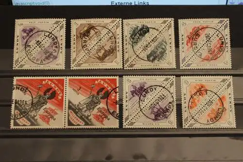 Lundy; EUROPA 1961, 7 Werte, 2 x 7 Werte, gezähnt, gebraucht; lesen