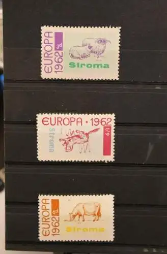 Stroma; EUROPA 1962, 3 Werte, gezähnt, MNH; lesen