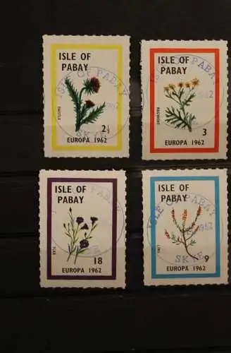 Isle of Pabay; EUROPA 1962; 4 Werte, gezähnt, gebraucht; lesen