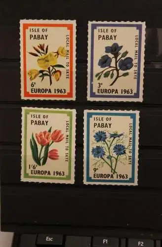 Isle of Pabay; EUROPA 1963; 4 Werte, gezähnt, MNH; lesen