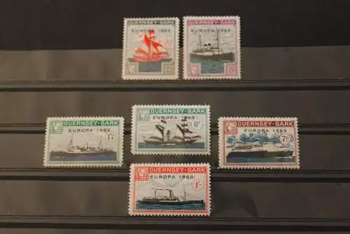 Guernsey-Sark; EUROPA 1963, 6 Werte, gezähnt, MNH; lesen