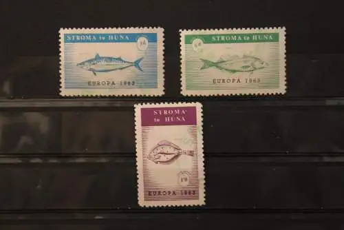 Stroma; EUROPA 1963, 3 Werte, gezähnt, gebraucht; lesen