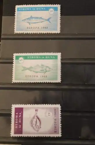 Stroma; EUROPA 1963, 3 Werte, gezähnt, MNH; lesen