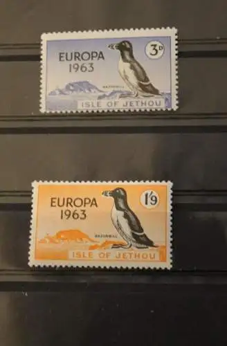 Isle of Jethou; EUROPA 1963, 2 Werte, gezähnt, MNH; lesen