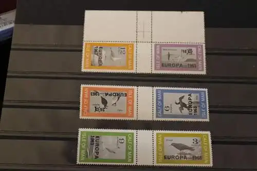 Calf of Man; Isle of Man; EUROPA 1963, 6 Werte, Zwischensteg, gezähnt, MNH; lesen