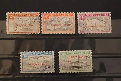 Guernsey-Alderney; EUROPA 1964, 5 Werte, gezähnt, gebraucht; lesen