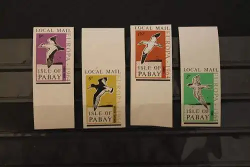 Isle of Pabay; EUROPA 1964, 4 Werte, ungezähnt, MNH; lesen