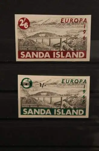 Sanda Island; EUROPA 1965, 2 Werte, ungezähnt, MNH; lesen