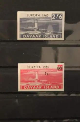 Davaar; EUROPA 1965, 2 Werte, ungezähnt, MNH; lesen