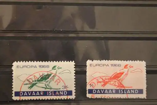 Davaar Island; EUROPA 1966, 2 Werte, gezähnt, gebraucht, lesen