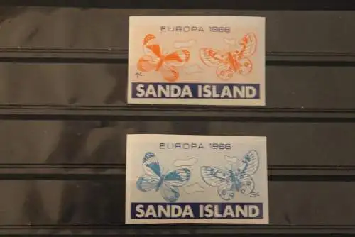 Sanda Island; EUROPA 1966, 2 Werte, ungezähnt, MNH; lesen