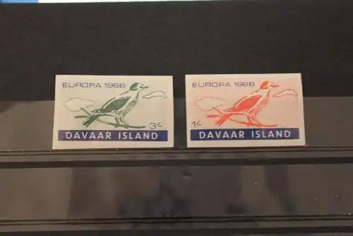 Davaar Island; EUROPA 1966, 2 Werte, ungezähnt, MNH; lesen