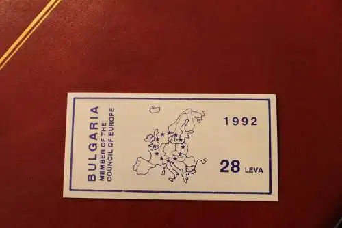 Bulgarien 1992; Markenheft, MH Aufnahme in den Europarat; MiNr. 4014