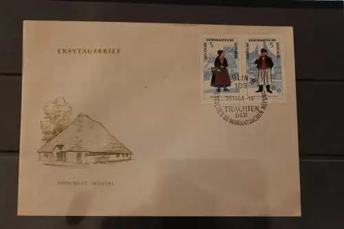 DDR; Trachten 1964; FDC 1 - 3