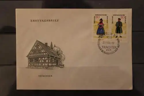 DDR; Trachten 1964; FDC 1 - 3