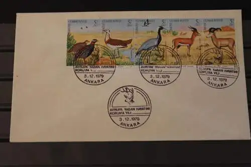 Türkei 1979, ZD Tiere, auf FDC