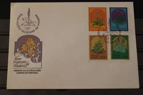 Madeira 1982, Blumen, auf FDC