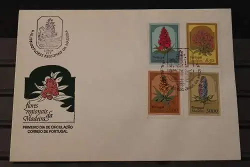 Madeira 1981, Blumen, auf FDC