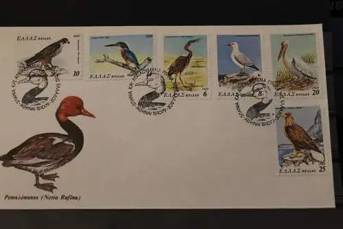 Griechenland 1979, Vögel,  auf FDC