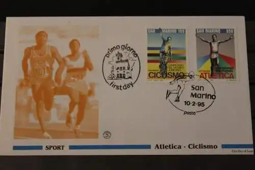 San Marino 1995, 2 FDC; Sommer- und Wintersport