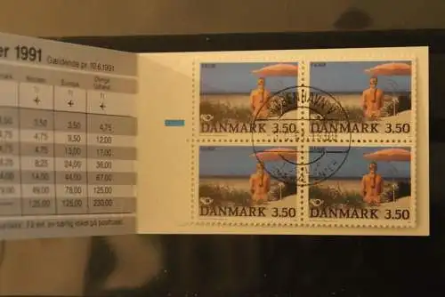 Dänemark; Markenheft, MH ; NORDEN 1991, Ersttagsstempel, gebraucht