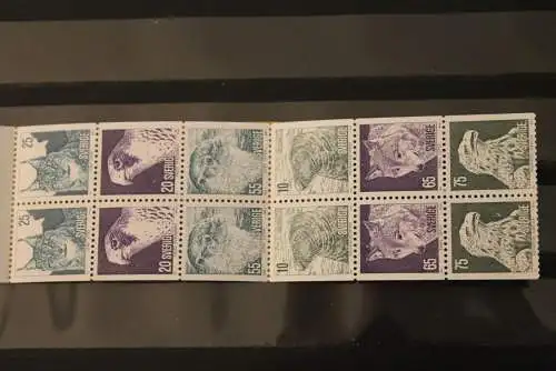 Schweden Markenheft, MH Skydda Djuren; Tiere; 1973; MNH