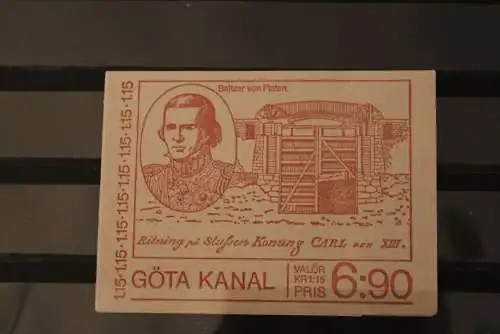 Schweden, Markenheft MH Göta-Kanal, 1979, MNH