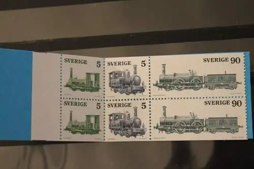 Schweden, 1975, Markenheft Lokomotiven; MNH