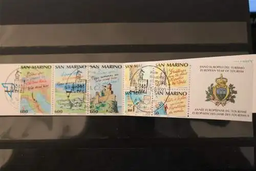 San Marino 1990, Europäisches Jahr des Tourismus, Markenheft; MH 2, gebraucht