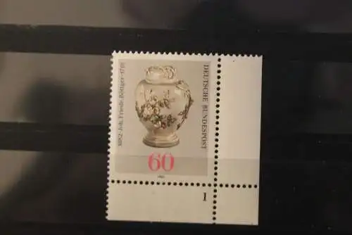 Deutschland; Joh. F. Böttger, 1982, MiNr. 1118, Eckrand mit Plattennummer, ungebraucht postfrisch