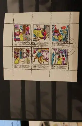 Kleinbogen; Die Schneekönigin (VII); MiNr. 1801-06-12, gestempelt, ndgz; unten