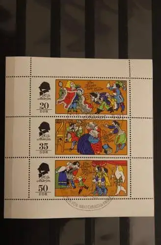 Kleinbogen; Märchen X 1975; MiNr. 2096-98; Ersttagsstempel; ndgz, unten