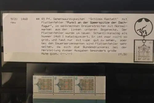 Deutschland; Freimarken: Sehenswürdigkeiten; MiNr. 1468 PF, MNH