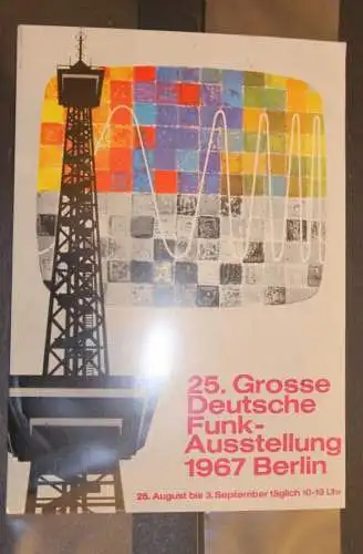 Berlin, Offiz. Karte der Funkaustellung 1967 Berlin, Ersttagsstempel