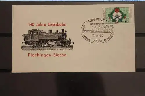 Deutschland, 140 Jahre Eisenbahn; Bahnhofsfest Göppingen, Plochingen, Süssen, 1987