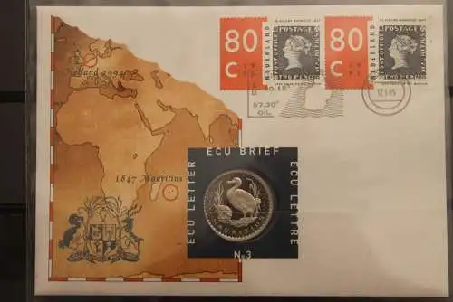 Niederlande, ECU - Numisbrief  Nr. 3; 1995; ECU - Brief Mauritius