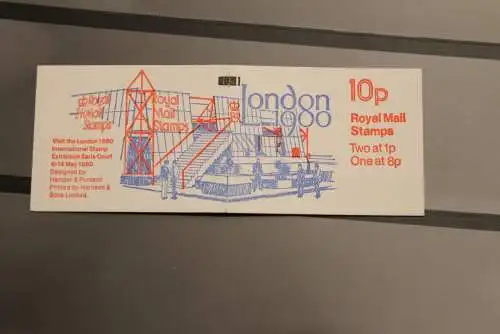 Großbritannien Markenheft, MH zur "London 80"; MNH
